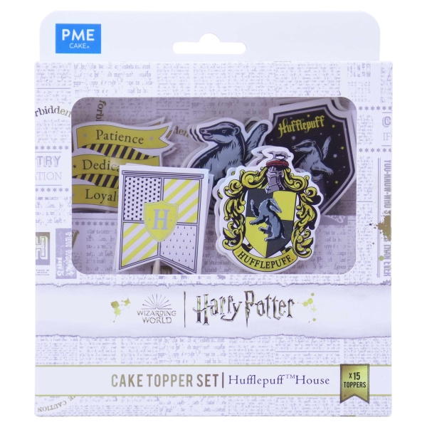 Cupcake Topper - Hufflepuff Haus